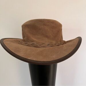 Kiwi Classic Suede Hat Barmah Squashy Waterproof 1025 Outback Australian Small